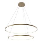 Lustră aurie design, Kubra, 60W, LED reglabil de la alb cald la alb rece