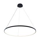 Lustră neagră design, Kubra, 36W, LED reglabil de la alb cald la alb rece