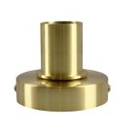 Lampă de masă fără abajur aurie din aluminiu, Rika, con întrerupător