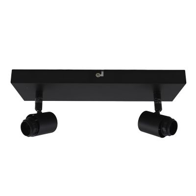 Plafonieră neagră din aluminiu, Rika