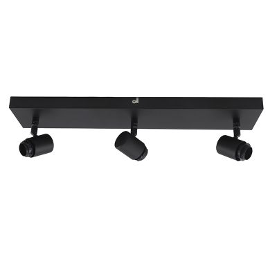 Plafonieră neagră din aluminiu, Rika