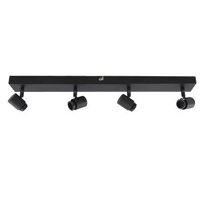 Plafonieră neagră din aluminiu, Rika