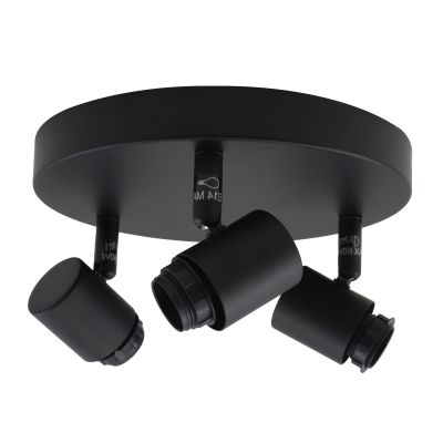 Plafonieră neagră din aluminiu, Rika