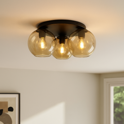 Plafonieră chihlimbar design, Emerson