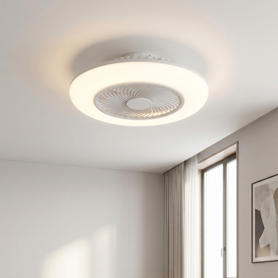 Ventilator de tavan modern, gri, Hale, 40W, LED 3000K, cu telecomandă