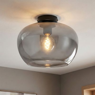 Plafonieră gri design, Vidro