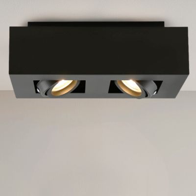 Aplică tavan neagră modernă, Akira