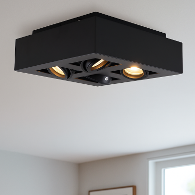 Aplică tavan neagră modernă, Akira