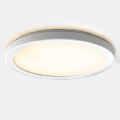 Plafonieră baie albă din plastic, Shivani, 15W, LED 3000K, IP44