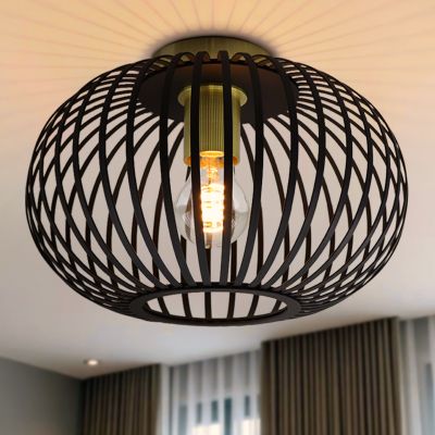 Lampă de tavan aurie industrială, Lieve