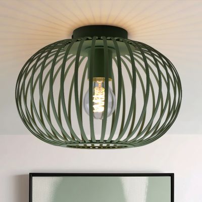 Lampă de tavan verde industrială, Lieve