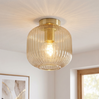 Plafonieră chihlimbar retro, Charlois