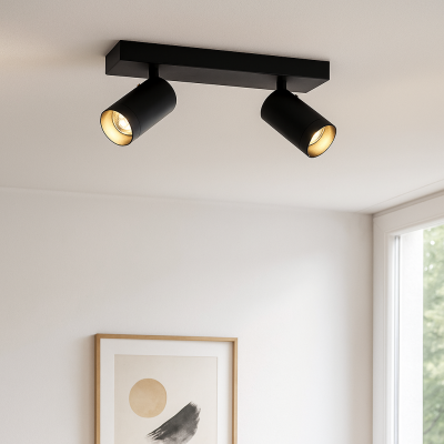 Spot LED de tavan negru modern, Nadi