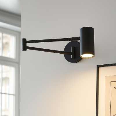 Spot de perete negru modern, Elena