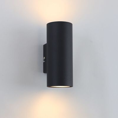 Aplică de perete up down neagră modernă, Elena