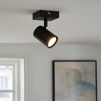 Spot LED de tavan negru modern, Elena