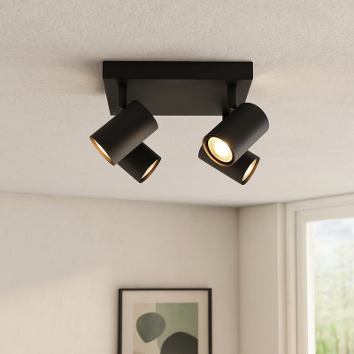 Spot LED de tavan negru modern, Elena