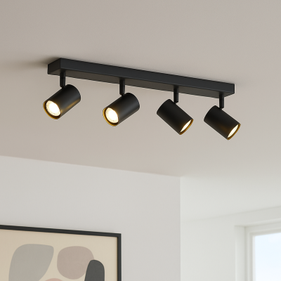 Spot LED de tavan negru modern, Elena