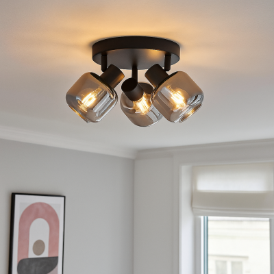 Spot LED de tavan negru modern, Craig