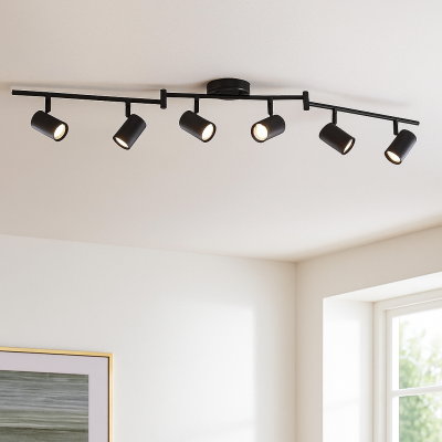 Spot LED de tavan negru modern, Elena