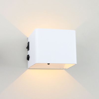 Aplică de perete up down albă modernă, Dion, 1W, LED 2700K