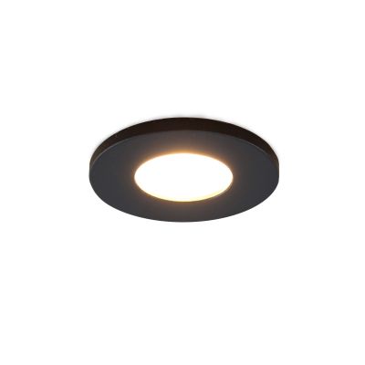 Spot încastrat pentru foișor negru modern, Dico, 3W, LED 2700K, IP65