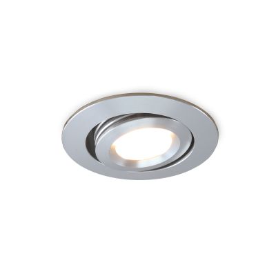 Spot încastrat pentru foișor crom modern, Rona, 3W, LED 2700K, IP44
