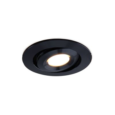 Spot încastrat pentru foișor negru modern, Rona, 3W, LED 2700K, IP44