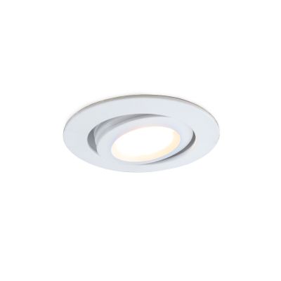 Spot încastrat pentru foișor alb modern, Rona, 3W, LED 2700K, IP44