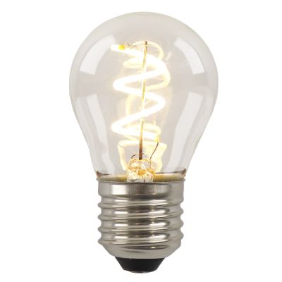 Lampă cu filament LED E27 Olucia reglabilă Tuelo, P45, 4W, 2700K