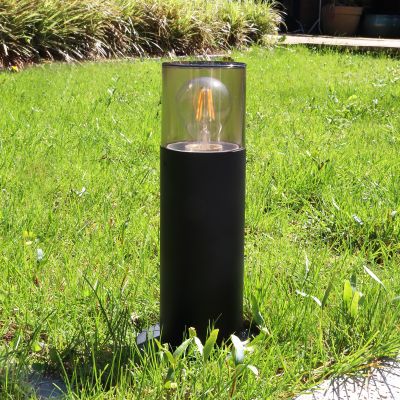 Lampă exterior neagră modernă, Sanel, IP44