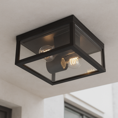 Lampă exterior neagră modernă, Ivanka, IP44