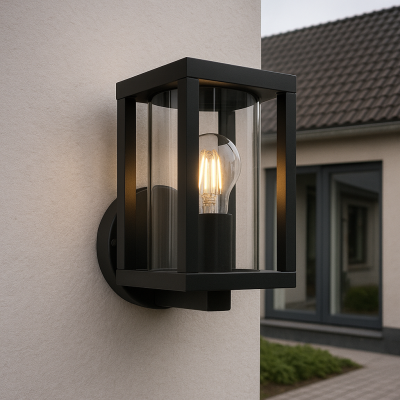 Lampă exterior neagră modernă, Amalie, IP54
