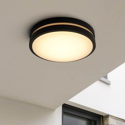 Lampă exterior neagră din plastic, James, IP44