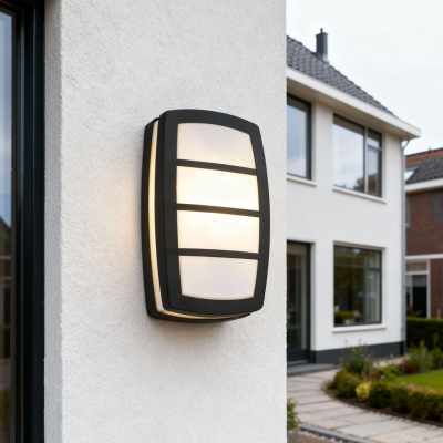 Lampă exterior neagră modernă, Serge, IP44