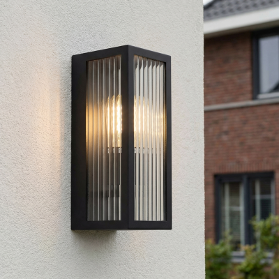 Lampă exterior neagră modernă, Senne, IP44