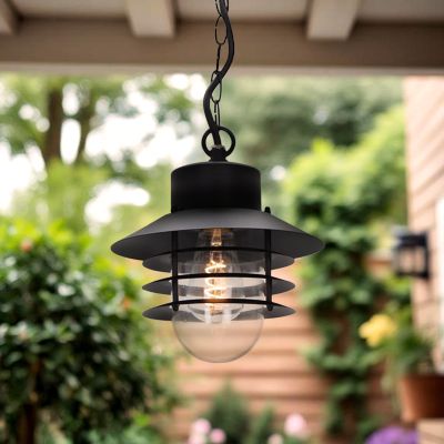 Lampă exterior neagră din oțel inoxidabil, Felice, IP44