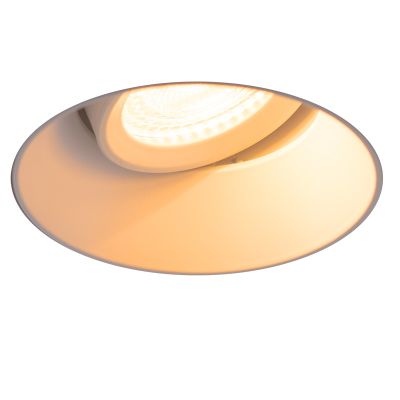 Spot încastrat fără rămă alb din aluminiu, Sanaz