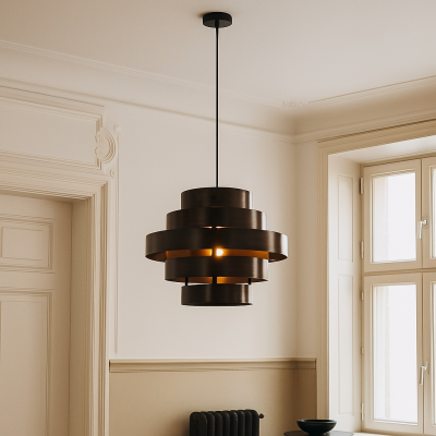 Lustră maro rustică, Jana