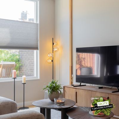 Lampadar chihlimbar design, Remo, con întrerupător