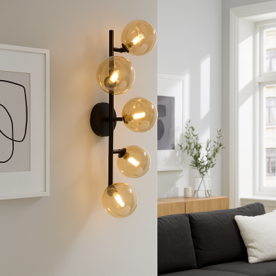 Aplică de perete chihlimbar design, Remo