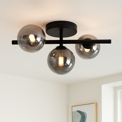 Plafonieră gri design, Remo