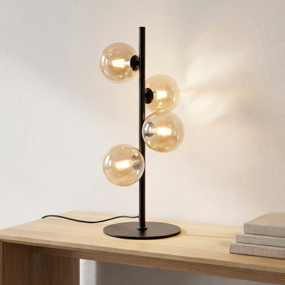 Lampă de masă chihlimbar design, Remo, con întrerupător