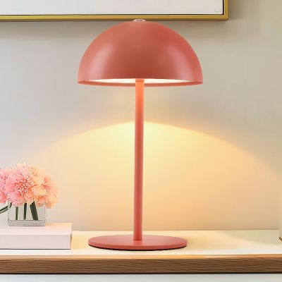 Lampă de masă portocalie retro, Douwe, 4W, LED dim to warm, cu întrerupător tactil