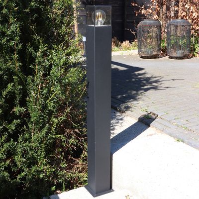 Lampă exterior neagră modernă, Sanel, IP44