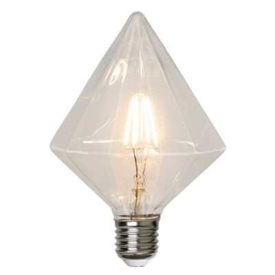 Lampă LED E27 cu diamant Finley, 3,2 wați, 2700K (alb cald extra)