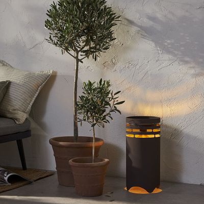 Lampă de masă copii maro din plastic, Aidan, 0,3W, LED 3000K, IP44