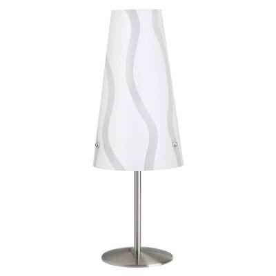 Lampă de masă albă din plastic, Nayra