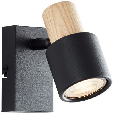 Spot de perete negru modern, Soscha