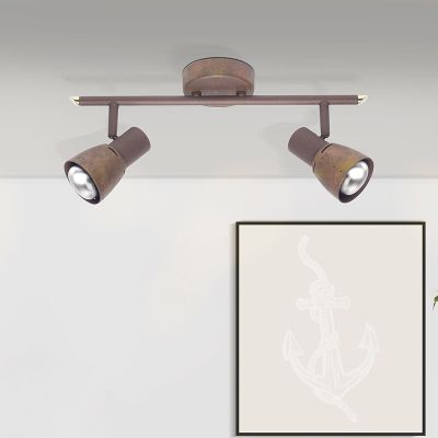 Spot LED de tavan cupru clasic, Rieko